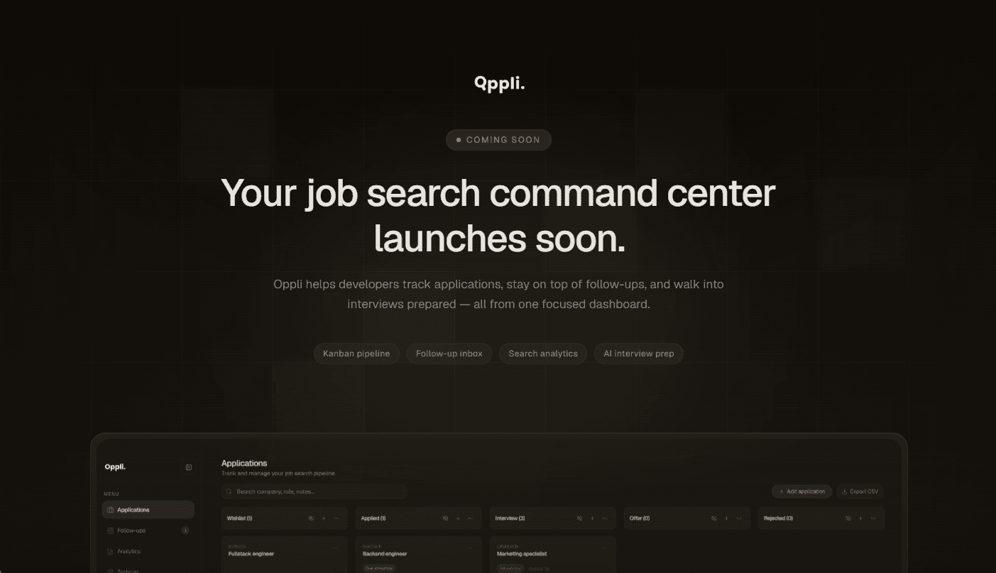 Oppli product screenshot